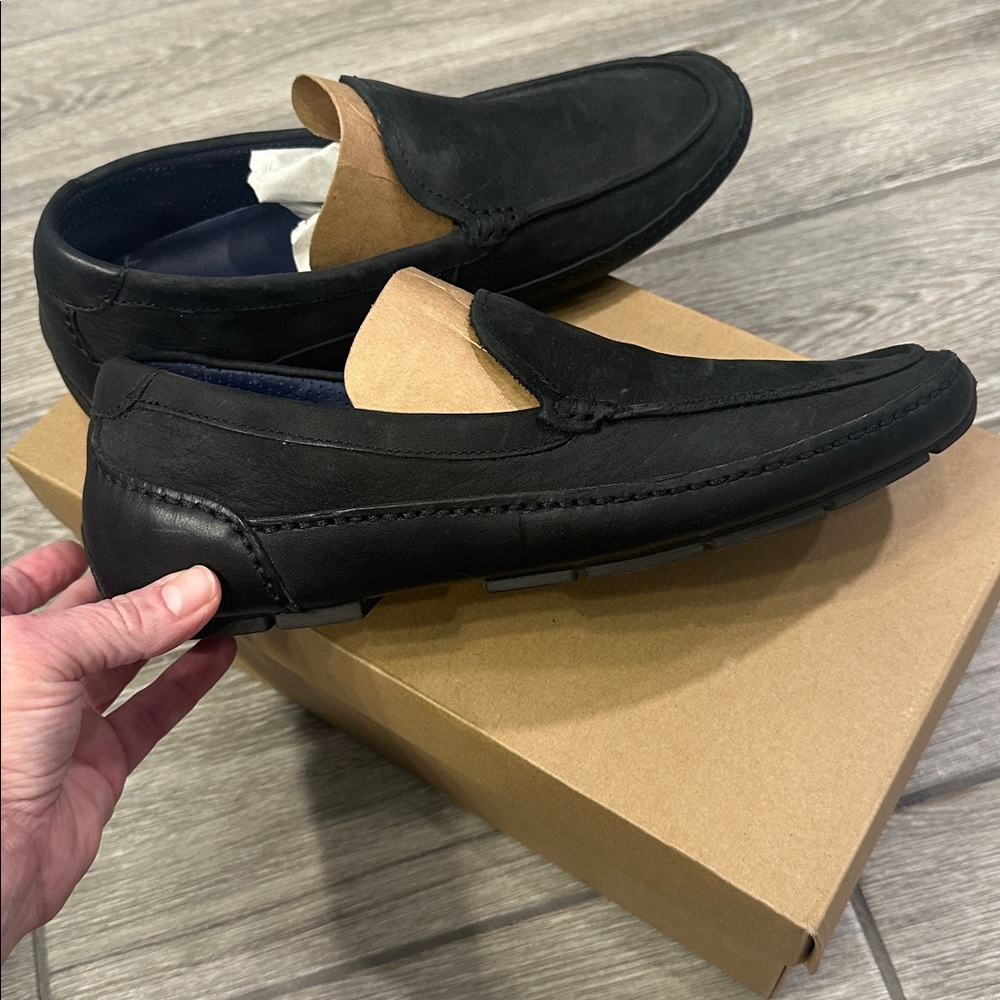 Cole Haan Black nubuck Slip-On Loafers air Mitchell Venetian. Nib 8 - Picture 5 of 8